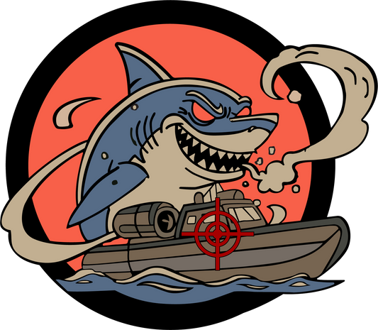 Cocaine Shark Sticker