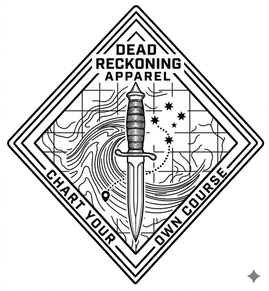 Dead Reckoning Apparel Logo Sticker - White