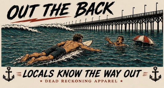 Out the Back Sticker