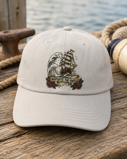 Navigate The Swell Clipper Ship Everyday Cap