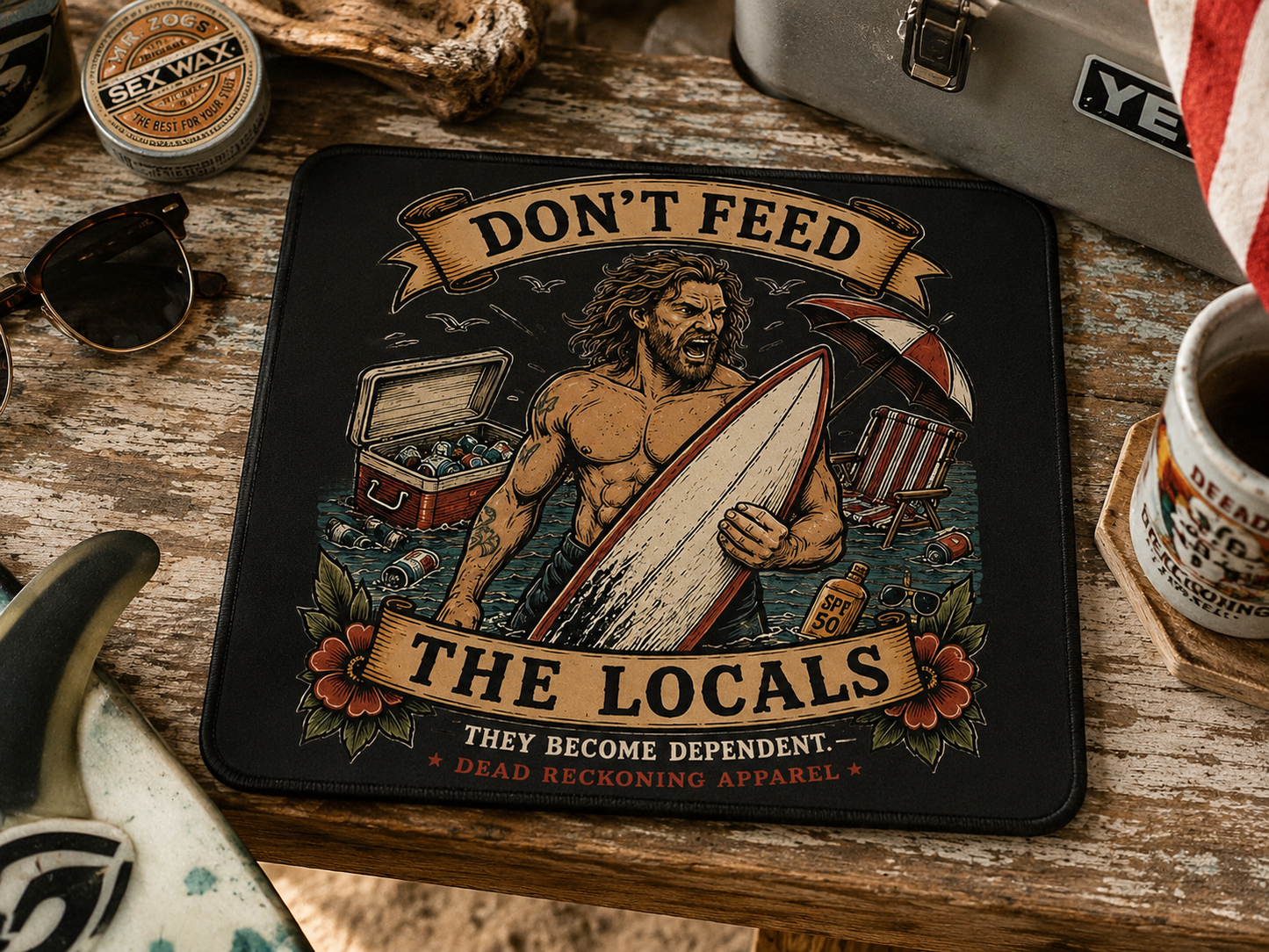 Dont Feed The Locals Mouse Pad