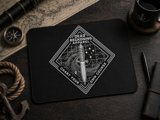Dead Reckoning Logo (Black) Mouse Pad