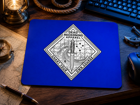 Dead Reckoning Logo (Blue) Mouse Pad