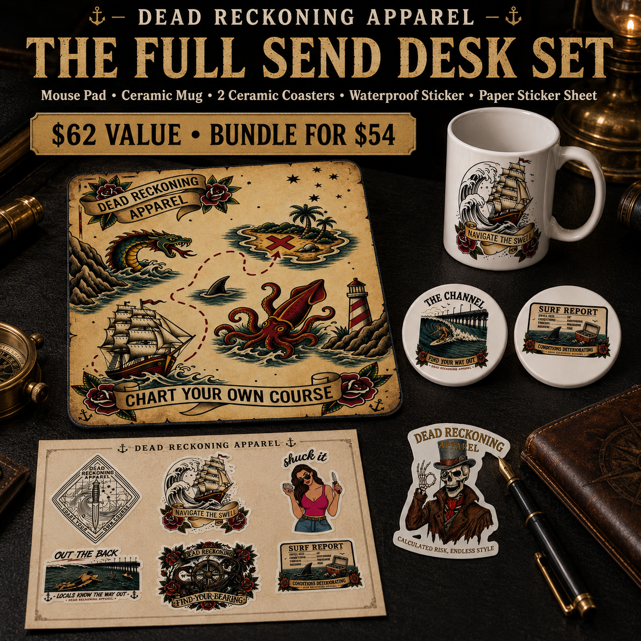 The Full Send Desk Set