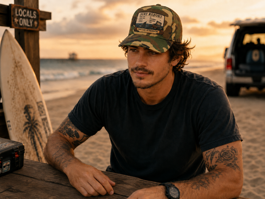 Surf Report Camo Baseball Cap