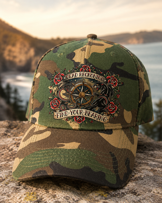 Find Your Bearing Camo Baseball Cap