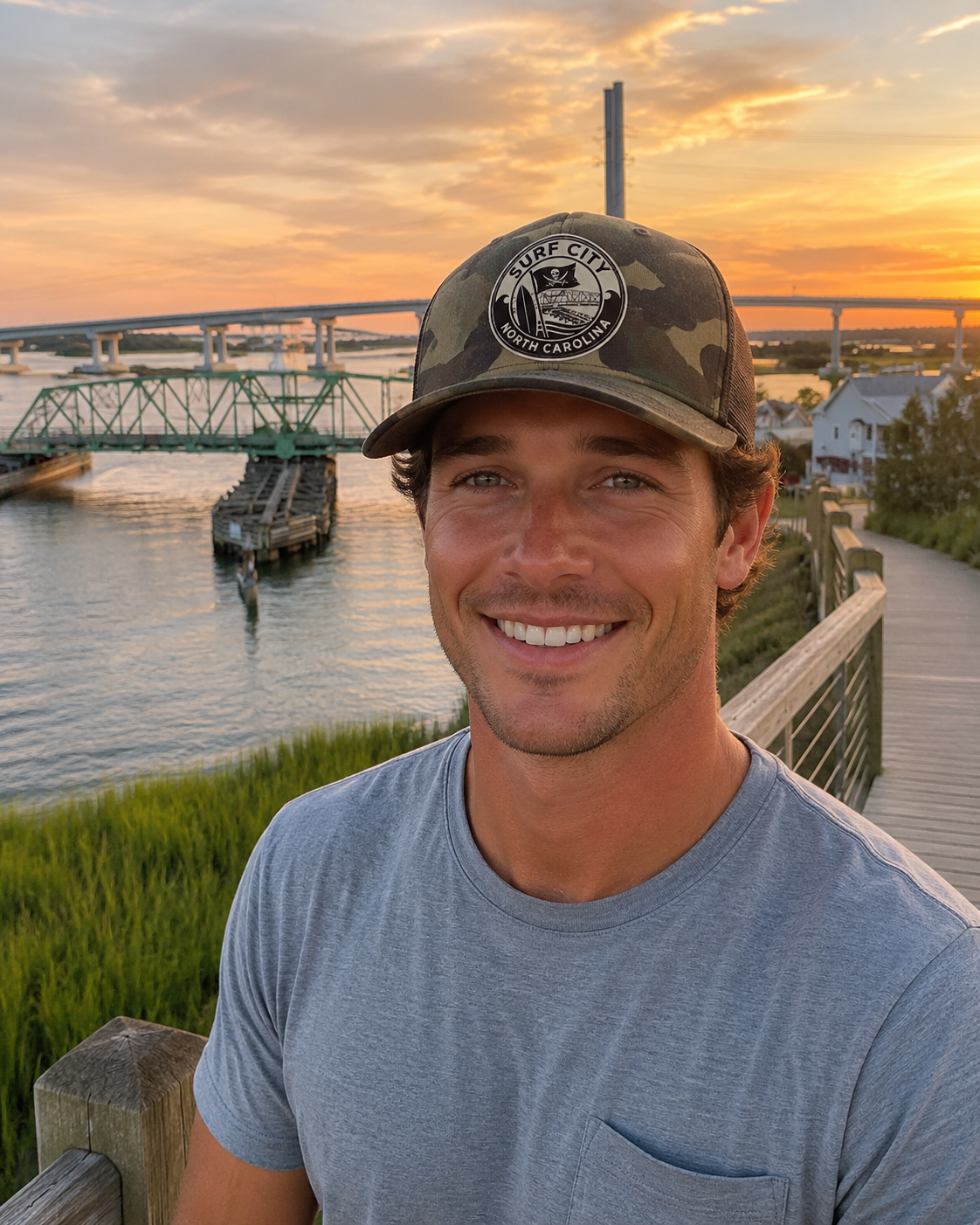 Surf City OG Camo Baseball Cap