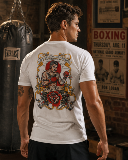 Calculated Grit Men’s Premium Pocket Tee — White