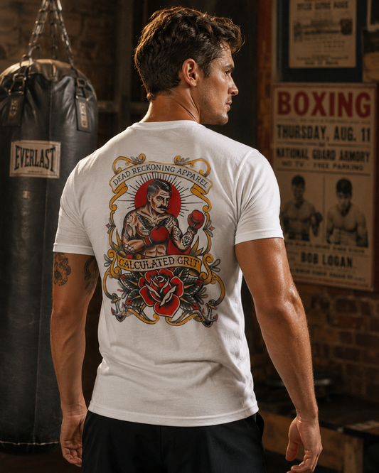 Calculated Grit Men’s Premium Pocket Tee — White