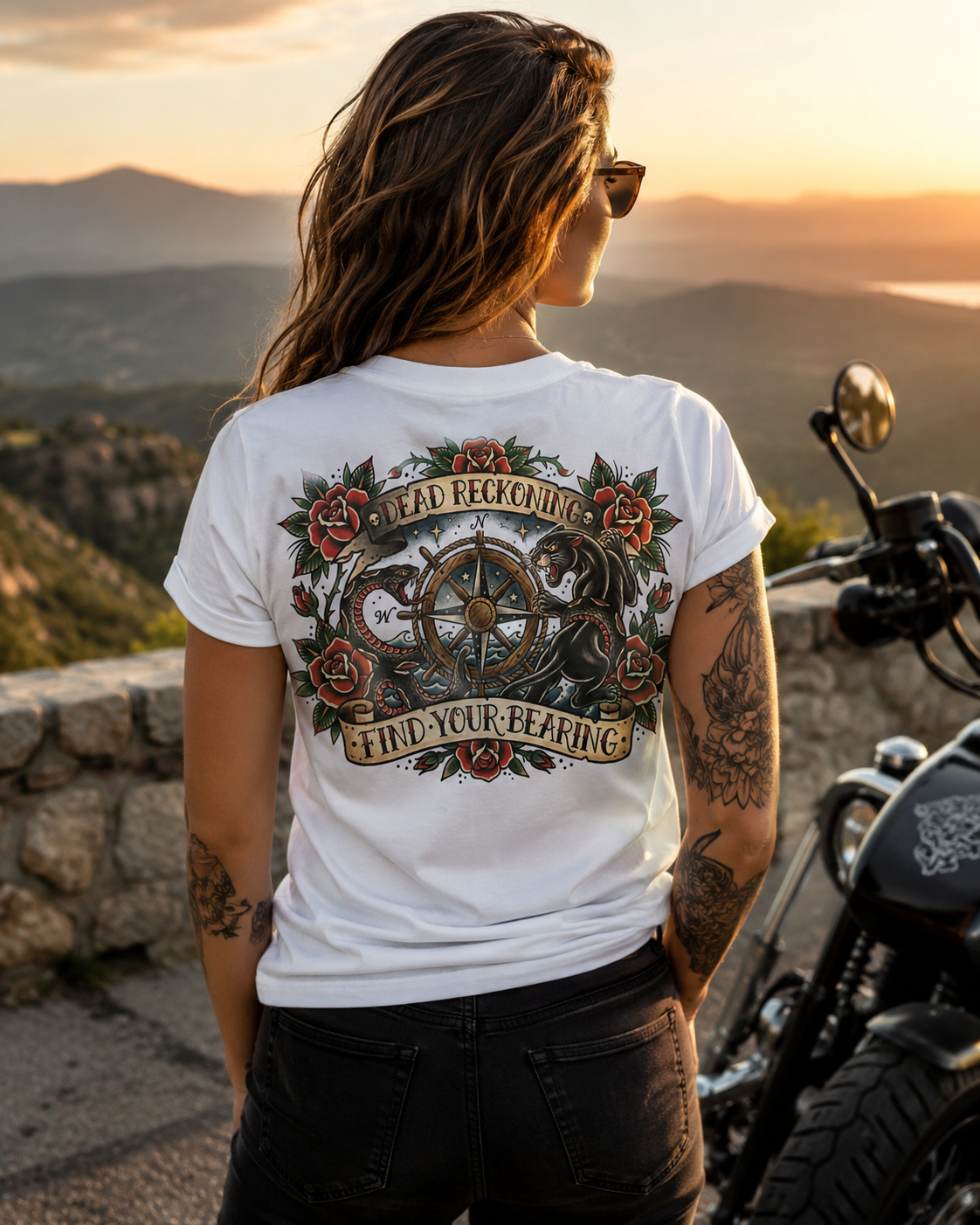 Find Your Bearing Lifestyle Tee — White