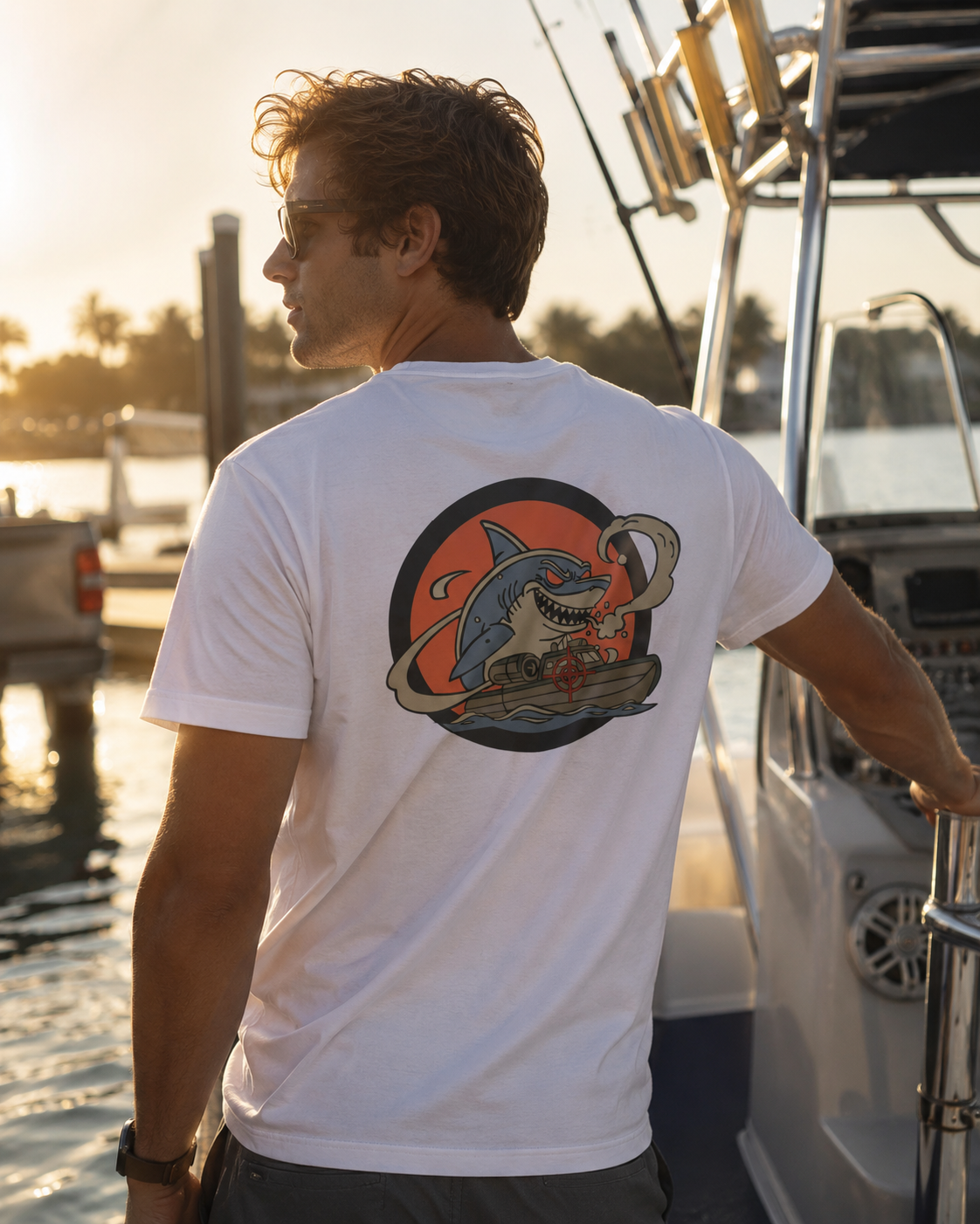 Cocaine Shark Classic Tee — White