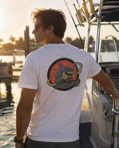 Cocaine Shark Classic Tee — White