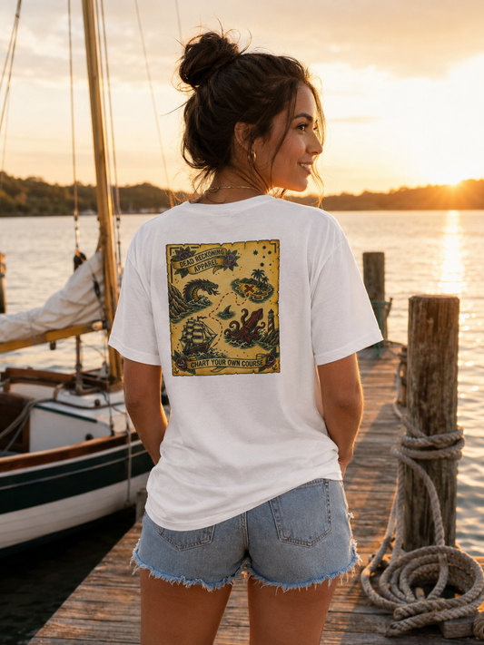 Chart Your Own Course Classic Tee — White