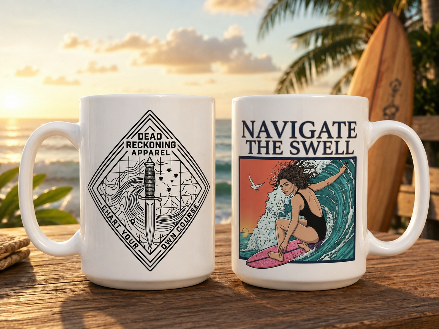Dead Reckoning Signature Design Coffee Mug — Single
