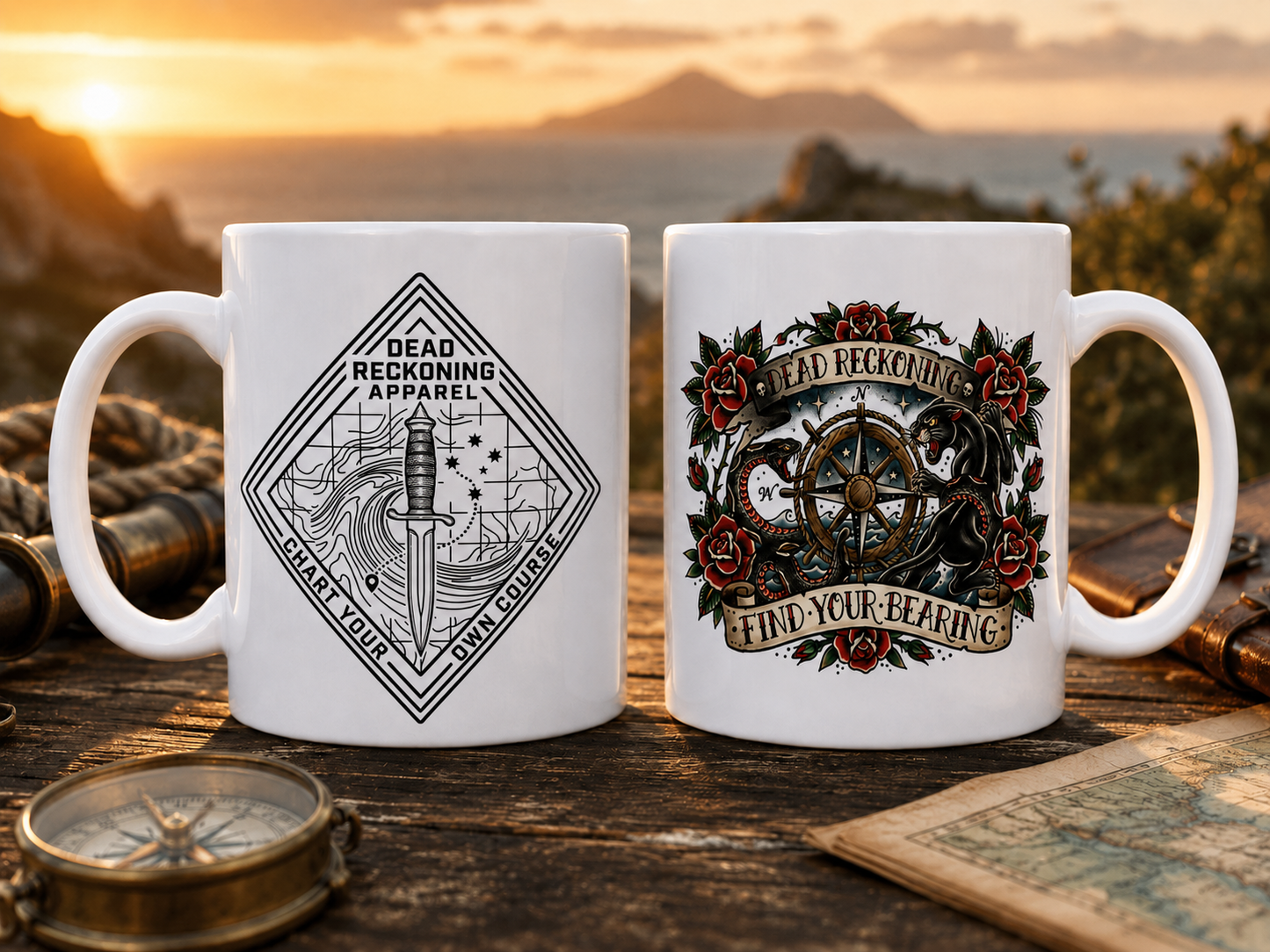 Dead Reckoning Signature Design Coffee Mug — Single