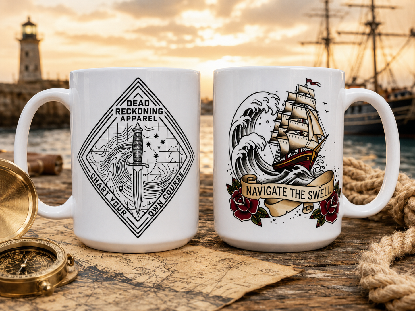 Dead Reckoning Signature Design Coffee Mug — Single