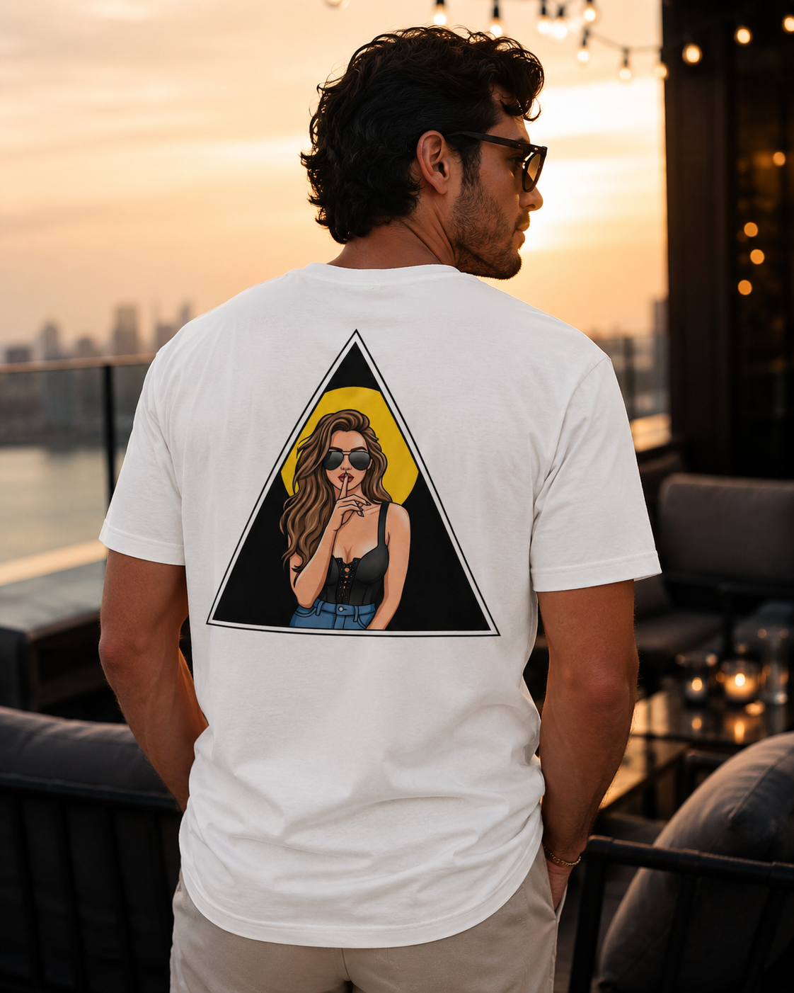 Silent Running Men’s Premium Pocket Tee — White