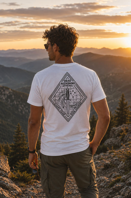 Dead Reckoning Men’s Premium Pocket Tee — White