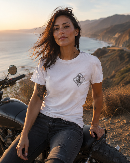 Valhalla Rune Women’s Premium Lifestyle Tee — White