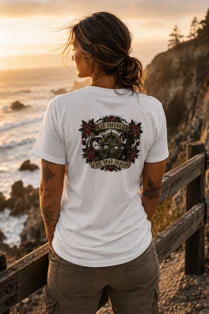 Find Your Bearing Classic Tee — White