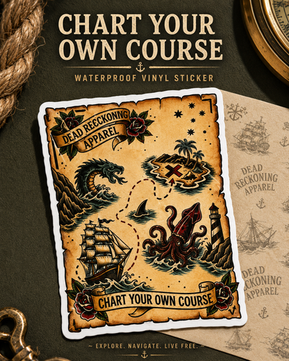 Chart Your Own Course Sticker