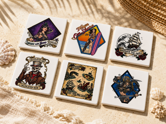 Square Ceramic Coaster (Single)