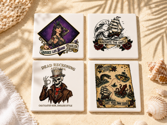 Dead Reckoning Coaster Set Square — 4 Pack