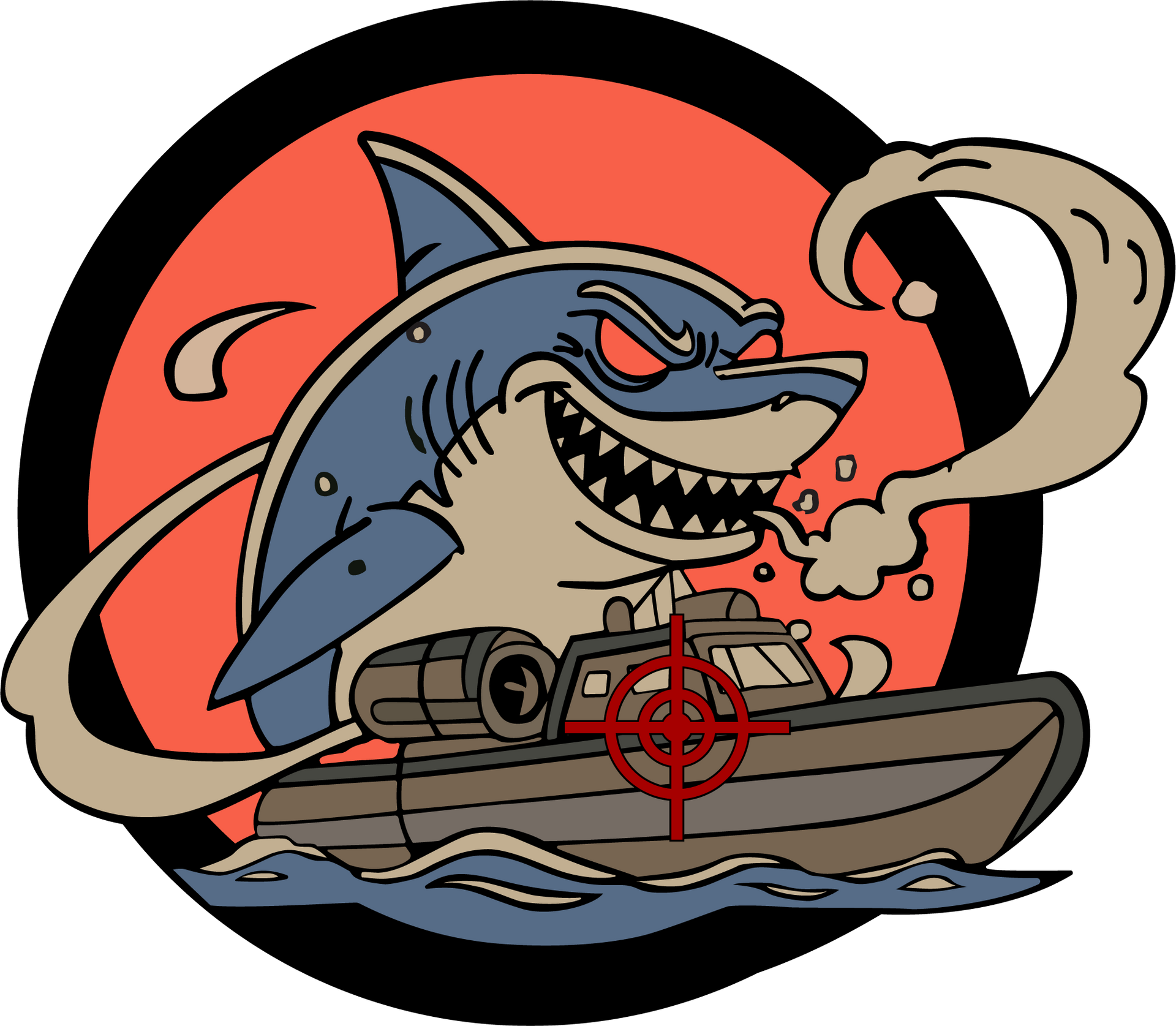 Cocaine Shark Sticker